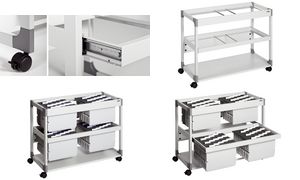 DURABLE Hngemappen-Wagen SYSTEM File Trolley 200 Multi Duo