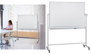FRANKEN Stativdrehtafel, emailliert, 1.200 x 900 mm