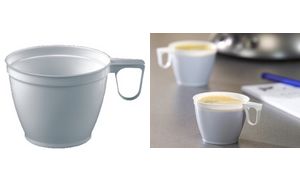 STARPAK Kunststoff-Kaffeetassen, 0,18 l, wei, 60er