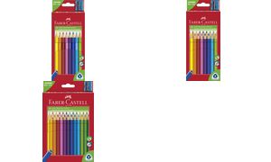 FABER-CASTELL Dreikant-Buntstifte Jumbo, 10er Etui