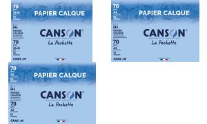 CANSON Transparentpapier, satiniert, DIN A3, 70 g/qm