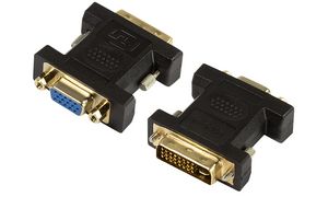 LogiLink Adapter, DVI 24+5 Pol Stecker - 15 Pol VGA Kupplung