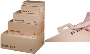 SMARTBOXPRO Paket-Versandkarton MAIL BOX, Gre: XS, braun