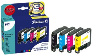 Pelikan Multi-Pack Tinte 4107855 ersetzt brother LC-1100BK