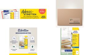 AVERY Zweckform Transparente Adress-Etiketten, 210 x 297 mm