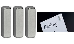 MAUL Neodym-Stabmagnete, (B)4 x (T)15 x (H)4 mm, nickel