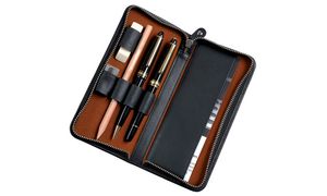 Alassio Schreibgerte-Etui, fr 3 Schreibgerte, schwarz