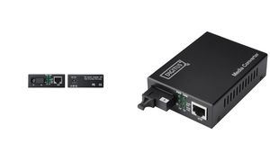 DIGITUS Gigabit Ethernet Medienkonverter, RJ45/SC
