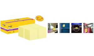 Post-it Haftnotizen Super Sticky Notes, 76 x 76 mm, 12 + 12