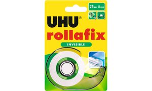 UHU Klebefilm rollafix invisible, inkl. Handabroller