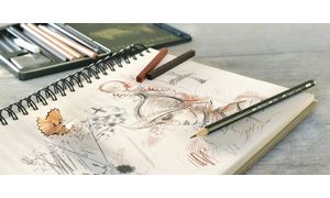 FABER-CASTELL Knstlerkreide PITT, schwarz gebrannt soft