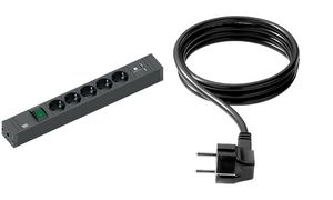 BACHMANN Steckdosenleiste CONNECT LINE, 5-fach, Schalter/USB