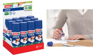 tesa ecoLogo Stick Klebestift, 40 g, Thekendisplay