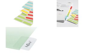 DURABLE Haftstreifen Quick Tab, aus PET, farbig sortiert
