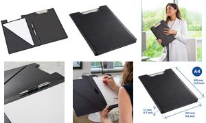 Klemmbrett-Mappen, A4, Kunstleder