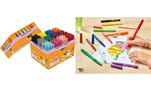 BIC KIDS Fasermaler Visacolor XL, 144er Kartonbox