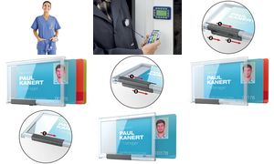 DURABLE Ausweishalter PUSHBOX TRIO, transparent