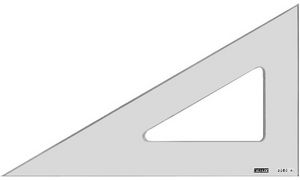 MINERVA Zeichendreieck, Hypotenuse: 577 mm, 60 Grad