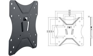 LogiLink TV-Wandhalterung, flach, fr 58,42 - 106,68 cm