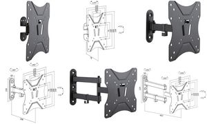 LogiLink TV-Wandhalterung Full Motion, fr 58,42 - 106,68 cm