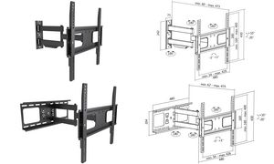 LogiLink TV-Wandhalterung Full Motion, fr 81,28 - 139,7 cm