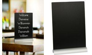 Tischaufsteller - Kreidetafel, gerade