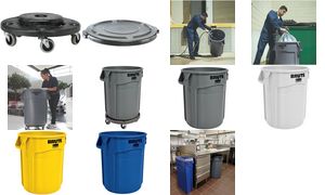Rubbermaid Deckel BRUTE mit Griff, grau