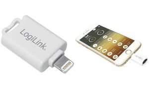 LogiLink iCard Reader (Micro SD), mit Lightning-Anschluss