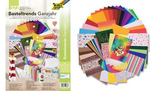 folia Bastelpapier-Set Trends Ganzjahr, 322-teilig