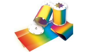 folia Regenbogen-Transparentpapierzuschnitte, 220 x 510 mm