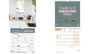 QUO VADIS Calendrier FAMILY PLANNER MENSUEL, 2025/2026