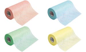 HYGOCLEAN Spl- & Reinigungstuch ECO, auf Rolle, rot