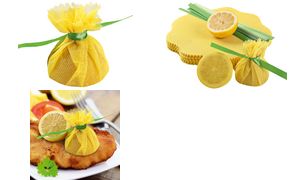 HYGOSTAR Lemon Wrap, gelb, mit grner Krawatte