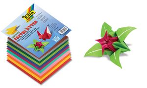 folia Origami-Faltbltter, 100 x 100 mm, farbig sortiert