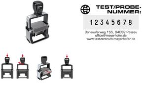 Stativ-Selbstfrber mit Text