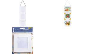 folia Bilderrahmen-Set, aus Pappe, 7,5 x 7,5 cm, wei?