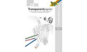 folia Transparentpapier-Block, DIN A4, 80 g/qm, 25 Blatt