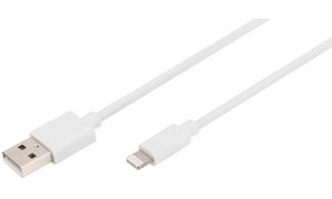 DIGITUS Daten- & Ladekabel, Apple Lightning - USB-A, 1,0 m