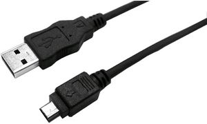 LogiLink USB 2.0 Kabel, USB-A - Mini USB-A Stecker, 3,0 m