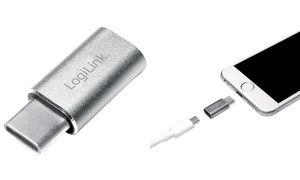 LogiLink USB Adapter, USB-C Stecker - Micro USB Kupplung