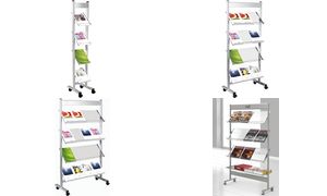 kerkmann Prospektregal Ecoline, fr 12 x DIN A4, alusilber