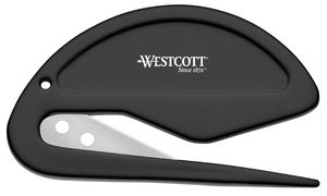 WESTCOTT Briefffner 2-in-1, Kunststoffgriff, schwarz