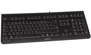 CHERRY Clavier AZERTY KC-1000 USB, avec fil, noir