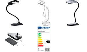 Hansa LED-Tischleuchte Twist, schwarz