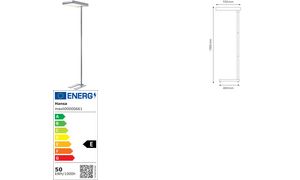 Hansa LED-Stehleuchte Maxlight, Hhe: 1.900 mm, silber