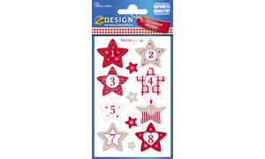 Avery Zweckform ZDesign Adventskalender-Sticker Sterne
