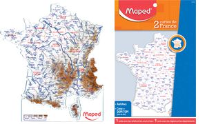 Maped Schablone Frankreich-Landkarte, Inhalt: 2 Stck