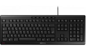 CHERRY Clavier AZERTY STREAM KEYBOARD USB, avec fil, noir