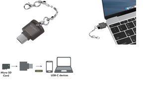 LogiLink USB 2.0 Card Reader als Schlsselanhnger, schwarz