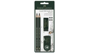 FABER-CASTELL Bleistift CASTELL 9000 Jumbo, Zeichenset